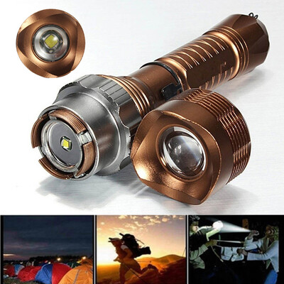 

Saidsome Super Bright XM- T6 LED Adjustable Focus Flashlight Torch Zoomable flashlight lamp