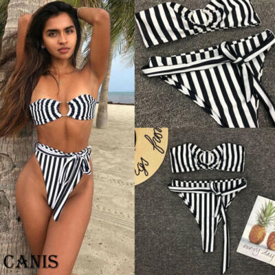

US-Sexy-Women-Bikini-Thong-Bottom-Brazilian-Bra-Bandage-Semi-Swimwear-Beachwear