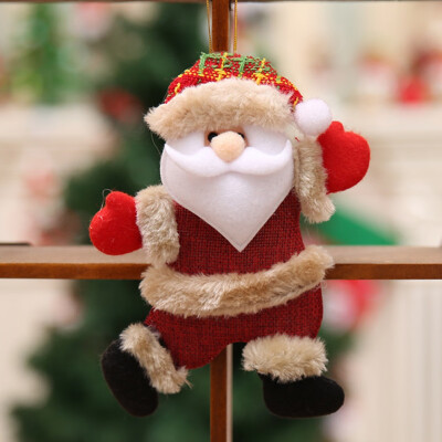 

Cute Christmas Ornaments Santa Claus Snowman Reindeer Toy Doll Xmas Tree Hanging Decor Gift