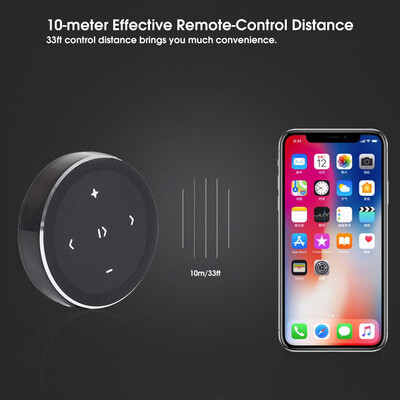 

Wireless Bluetooth 40 Remote Control Media Button Car Motorcycle Steering Wheel Music Play Remote Control for iOS Android