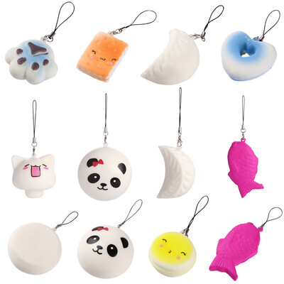 

Gotoamei 10PCS Cute Jumbo Medium Mini Random Soft Phone Straps Gift Pack
