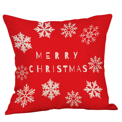 

〖Follure〗Cotton Linen Christmas Hidden Zipper Closure Pillow Case Throw Cushion Cover Hom