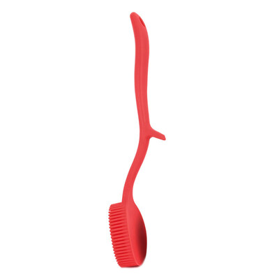 

Silicone Long Handle Wash Pot Pan Brush Kitchen Anti Oil Hook Hang Cleaning Tool
