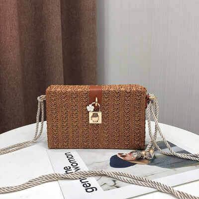 

Tailored Women Fashion Wild Bag Crossbody Messenger Shoulder Bag Beach Weaving Bag