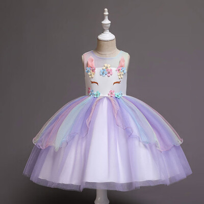 

Toddler Kids Baby Girls Sleeveless Tulle skirt Princess Party Dresses Clothes