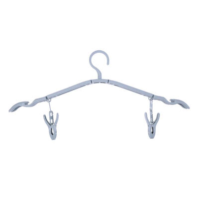 

Folding Clothes Hanger Outdoor Windproof Clothing Drying Rack with 2 Clips