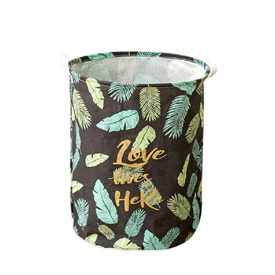 

Laundry Basket Organizer with Rope Handles Folding Cylindric Storage Bin Laundry Hamper for Kids Toy Clothes