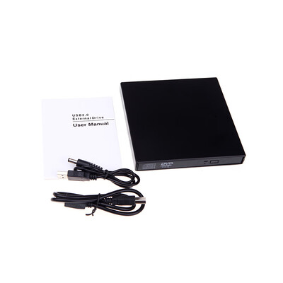 

USB 20 External Slim Portable Optical Disc Drive for Notebook PC Laptop