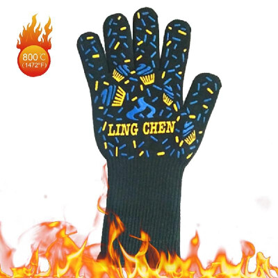 

BBQ Gloves Heat Resistant Grill Gloves Insulated Oven Mitts Non-Slip Gloves for Cooking Baking Smoker Fireplace