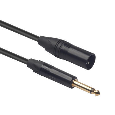 

3m98ft XLR 3Pin Plug Male to 635 mm Male Mono Jack Plug Microphone Cable