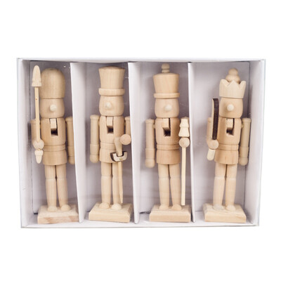

Christmas Ornament Wooden Handpainted Soldier Nutcracker Walnut Statue Christmas Ornament Collectibles Home Decoration Accessor