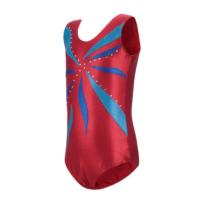 

YI QIAN WU Multicolor hot drilling suit Gymnastics suit