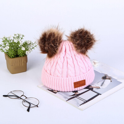 

Tailored Unisex Winter Thicken Warm Hat For Men And Women Ear Warm Hat with Hairball