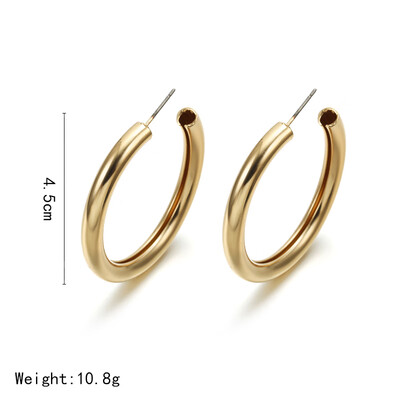 

European&American style Earrings for Woman 2019 Exaggeration Big Four Layers Ring Earrings Gold color Fashion Jewellery Gift