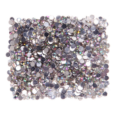 

1000Pcs Nail Art Flatback Crystal Bright Resin Round Rhinestone Beads 4mm