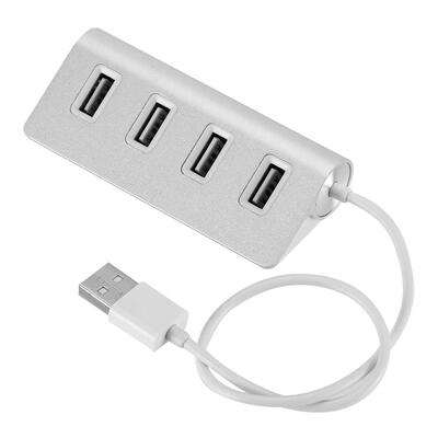 

4 Ports USB20 HUB Super Speed Aluminium Alloy Splitter Adapter Converter