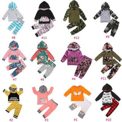 

2PCS Toddler Baby Boy Dinosaur Hoodie TopChecked Pants Outfits Sweatshirt Set