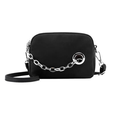 

Solid Color Chain Shoulder Messenger Handbags Women Nylon Crossbody Bags