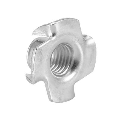 

Greensen 100pcs Carbon Steel M810 Four Pronged T Nuts Blind Inserts Nut for Wood Furniture