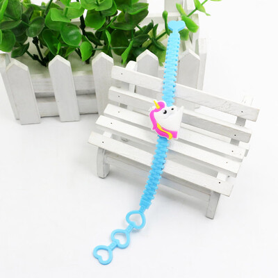 

Cartoon UNICORN Slap Bands Snap Band Bracelet Silicone Wristband Girls Party