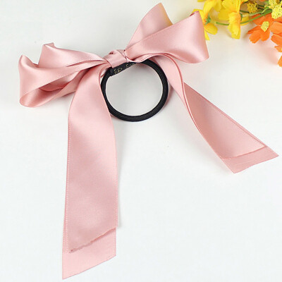 

Multi-layer Bow Hair Ring Simple Korean Version Of The Sweet Ribbon Solid Color Bow Fabric Hair Rope Headdress