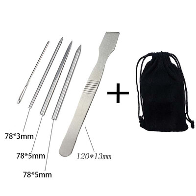 

DIY Parachute Cord Bracelet Lacing Stitching Needles Set Smoothing Tool Steel