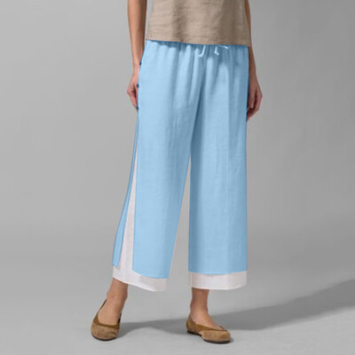 

Tailored Women Solid Daily Casual Loose Wide Leg Pants