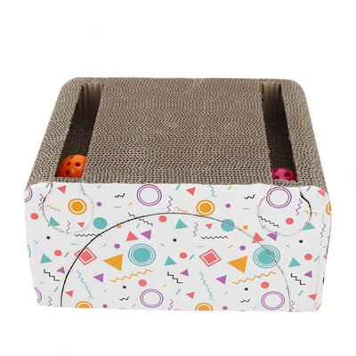 

Greensen Multi-function Climbing Cat Corrugated Scratch Board Toy Mint Bell Pet Funny