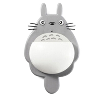 

Home Bathroom Totoro Toothbrush Toothpaste Holder Wall Mount Suction Cup Storage Holders & Racks Bathroom Shelves