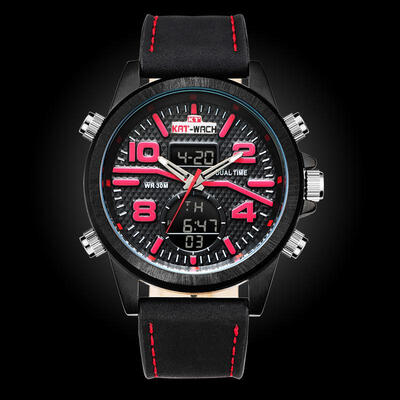 

Multi Fashionable Sport Electric Watch Waterproof Quartz Night Light Wristband For Men