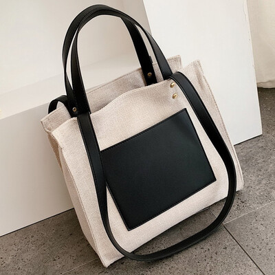 

Leisure bag 2019 new Korean foreign style portable shoulder bag fashion Joker slung tote bag