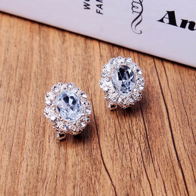 

1pair New Design New hot Fashion Popular Luxury Crystal Zircon Stud Earrings Elegant earrings jewelry for women jewelry earring