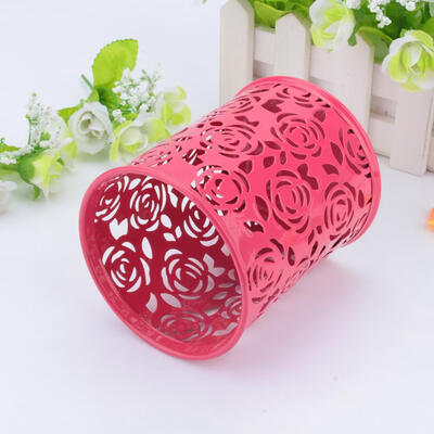 

Greensen Pen Holder ContainerMakeup Brush Pencil Pen Pot Holder Organizer Stationery Container Storage Box USRomantic Red