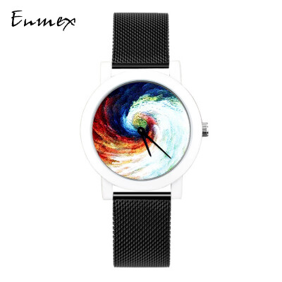 

Enmex lunar concept three-dimensional lunar surface concise creative watch during the translation of holiday gifts