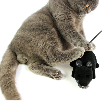 

Gobestart Funny Cat Toy Mouse Wireless Remote Control Simulation Mouse Electric Pet Toy