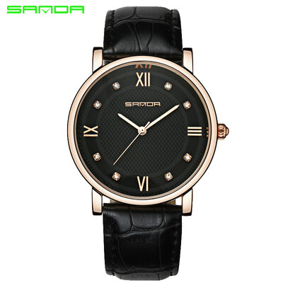 

7 fashion waterproof quartz simple belt couple watch