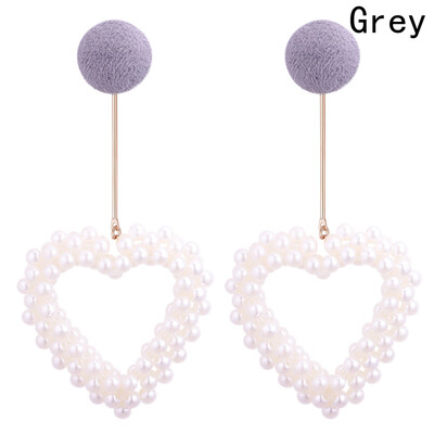 

Fashion Pearl Crystal Heart Hollow Earrings Set Charm WomenProm Jewelry Sets Accessories