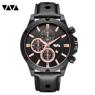 

Watches Men Fashion Brand Luxury Mens Quartz Sports Military Wristwatch Leather Casual Waterproof Clock Male Relogio Masculino