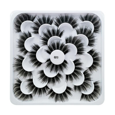 

10 pairsSet Mink Eyelashes 3D False lashes Thick Crisscross Makeup Eyelash Extension Natural Volume Soft Fake Eye Lashes