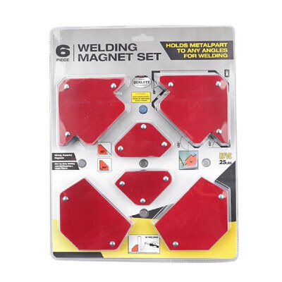 

6PCS Magnetic Welding Triangulation Positioner Without Switch Multi Specification Welding Accessories
