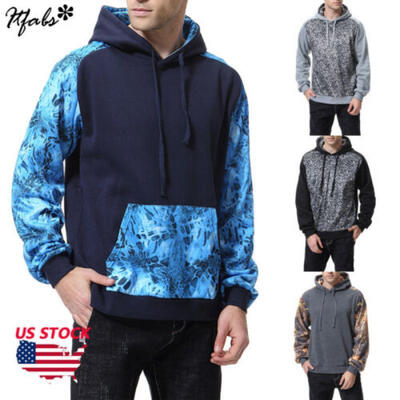 

Mens PULLOVER HOODIE Fleece Shirts Hooded Tee Sweatshirt Heavy Casual Fashion