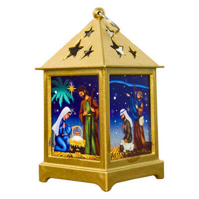

Retro Christmas Table Lamp Decorations for Home LED Lantern Christmas Hanging Tree Decoration Battery Powered Lighting