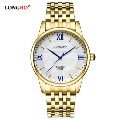 

Steel belt mens watch business couple watch waterproof quartz watch female watch