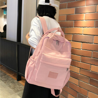 

Ancient sense of girl schoolbag female campus college students backpack high&middle school Korean version of the color ins sho