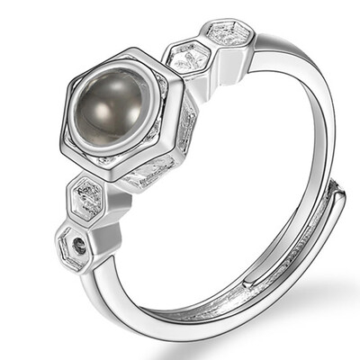 

Gold Silver Ring Engagement Natural Stone Open Rings For Women Fashion Finger Accessories Wedding Rings