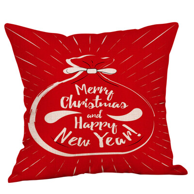 

〖Follure〗New Christmas Cotton Linen Pillow Case Sofa Cushion Cover Home Decor