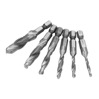 

Greensen 6pcs HSS M3456810 Combination Screw Tap Drill Bit Set 14" Hex Shank