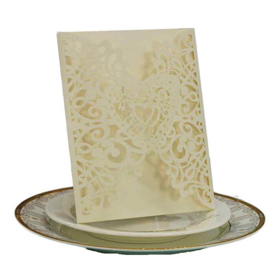 

〖Follure〗20PC Delicate Carved Romantic Wedding Party Invitation Card Envelope