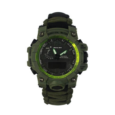 

Outdoor Multifunctional Survival Watch Hiking Night Vision Waterproof Watch