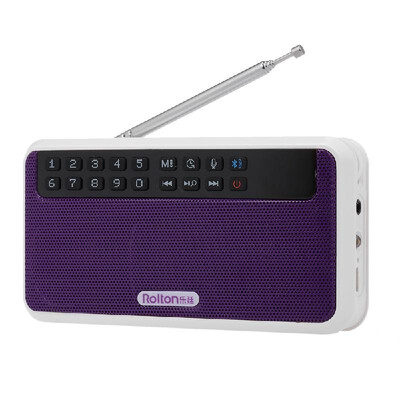 

Rolton E500 Wireless Bluetooth Speaker 6W HiFi Stereo Music Player Portable Digital FM Radio w Flashlight LED Display Mic Support